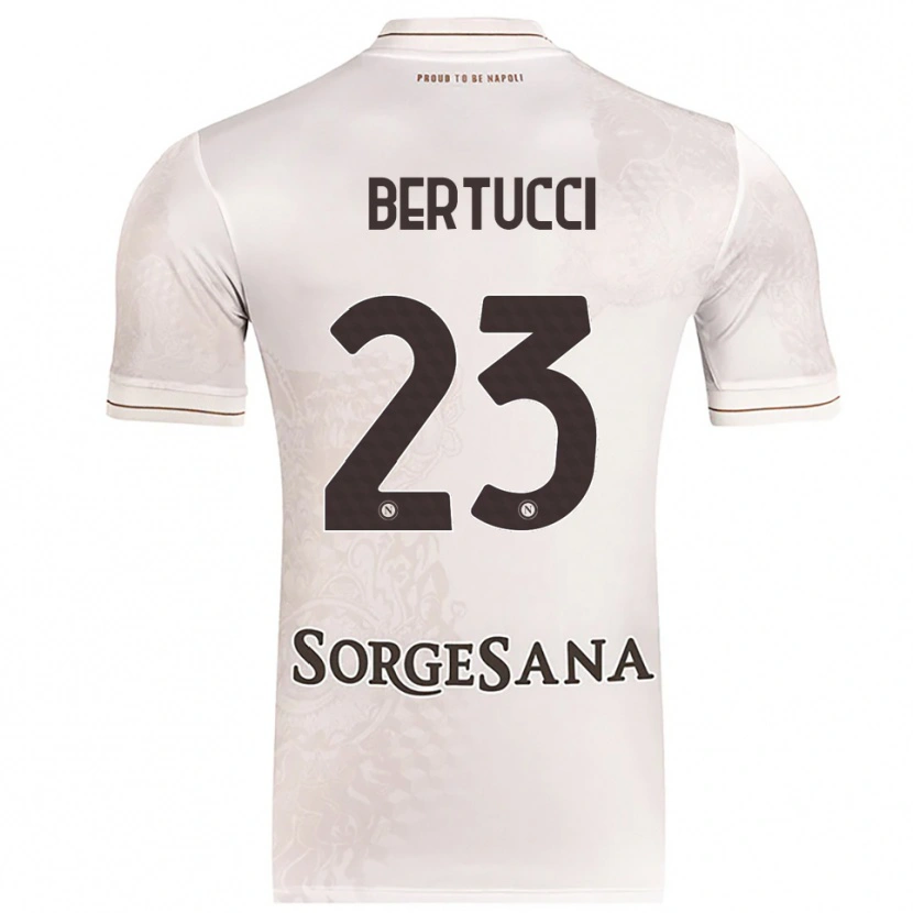 Danxen Børn Sofia Bertucci #23 Champagne Brun Udebane Spillertrøjer 2025/26 Trøje T-Shirt