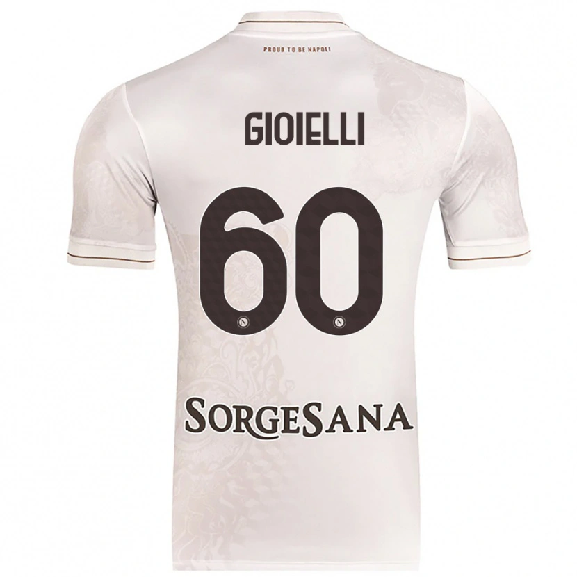 Danxen Børn Francesco Gioielli #60 Champagne Brun Udebane Spillertrøjer 2025/26 Trøje T-Shirt