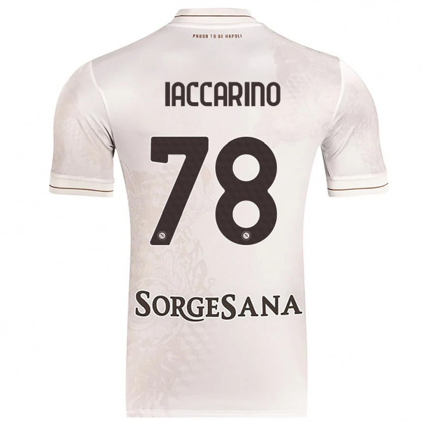 Danxen Børn Gennaro Iaccarino #78 Champagne Brun Udebane Spillertrøjer 2025/26 Trøje T-Shirt