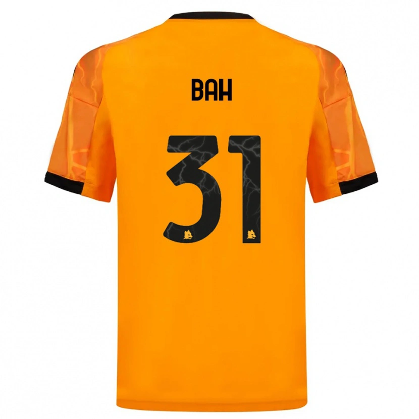 Danxen Børn Muhammed Bah #31 Orange Sort Udebane Spillertrøjer 2025/26 Trøje T-Shirt
