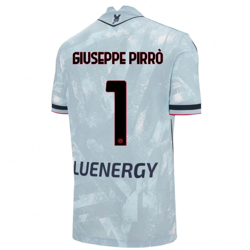 Danxen Børn Marco Giuseppe Pirrò #1 Lyseblå Sort Udebane Spillertrøjer 2025/26 Trøje T-Shirt