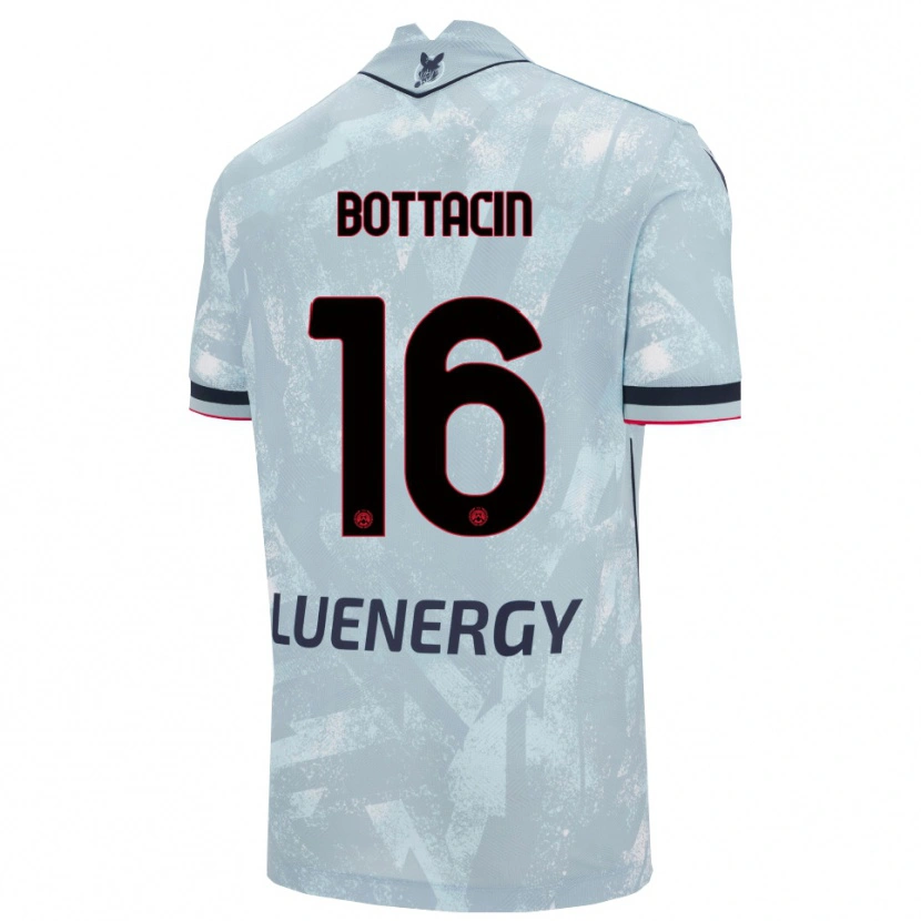 Danxen Børn Enrico Bottacin #16 Lyseblå Sort Udebane Spillertrøjer 2025/26 Trøje T-Shirt