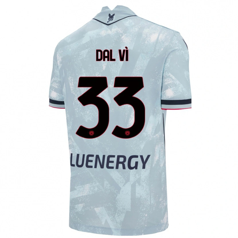 Danxen Børn Matteo Dal Vì #33 Lyseblå Sort Udebane Spillertrøjer 2025/26 Trøje T-Shirt