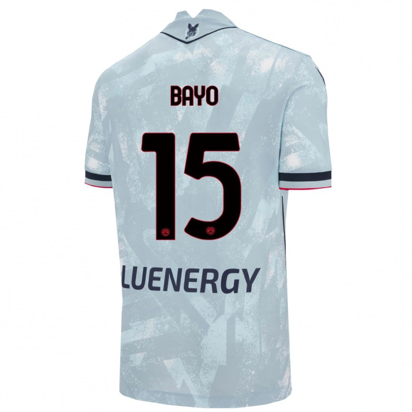 Danxen Børn Vakoun Bayo #15 Lyseblå Sort Udebane Spillertrøjer 2025/26 Trøje T-Shirt