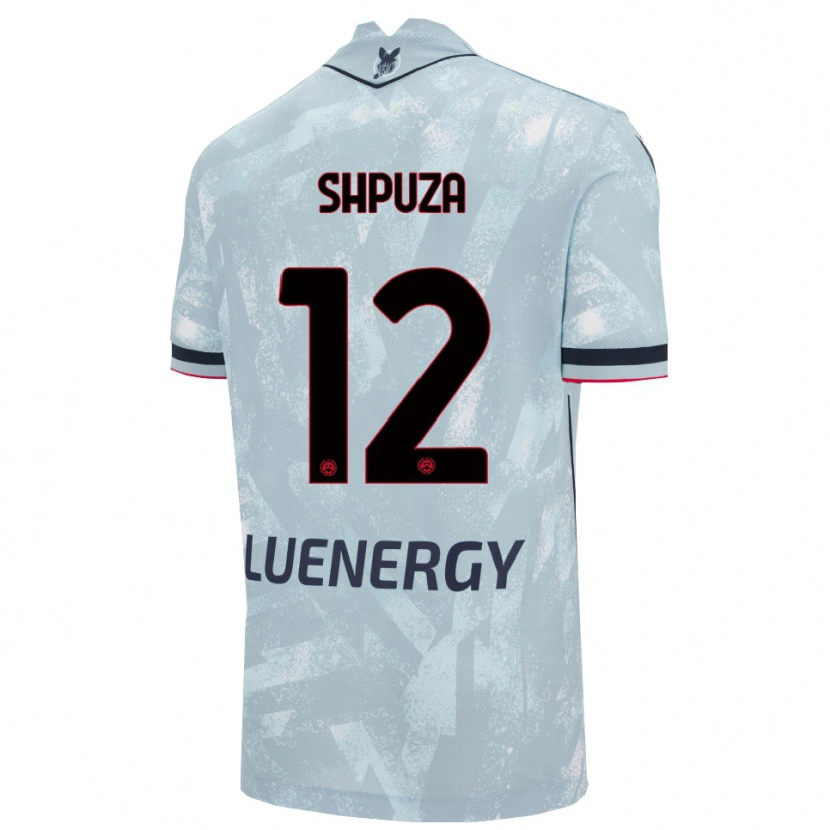 Danxen Børn Kleo Shpuza #12 Lyseblå Sort Udebane Spillertrøjer 2025/26 Trøje T-Shirt