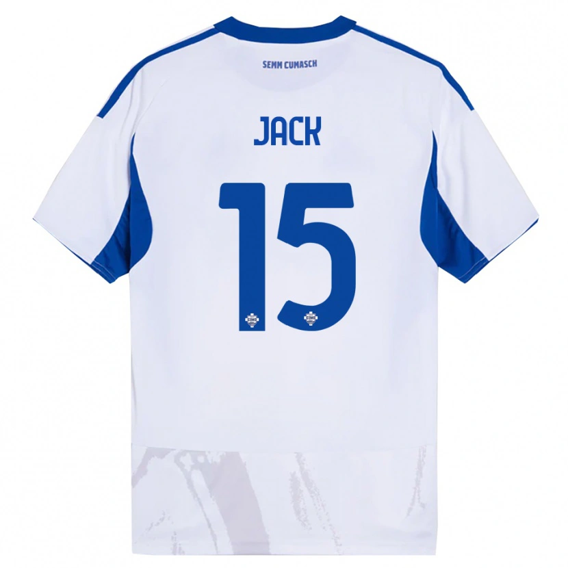 Danxen Børn Fellipe Jack #15 Hvid Blå Udebane Spillertrøjer 2025/26 Trøje T-Shirt