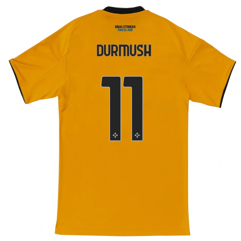 Danxen Børn Mert Durmush #11 Orange Blå Udebane Spillertrøjer 2025/26 Trøje T-Shirt