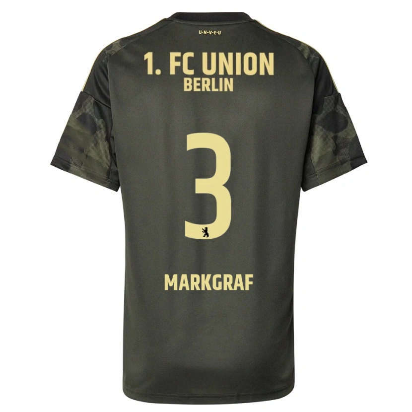 Danxen Børn Andrik Markgraf #3 Mørkegrøn Sort Udebane Spillertrøjer 2025/26 Trøje T-Shirt