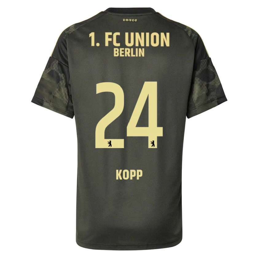 Danxen Børn Marvin Kopp #24 Mørkegrøn Sort Udebane Spillertrøjer 2025/26 Trøje T-Shirt