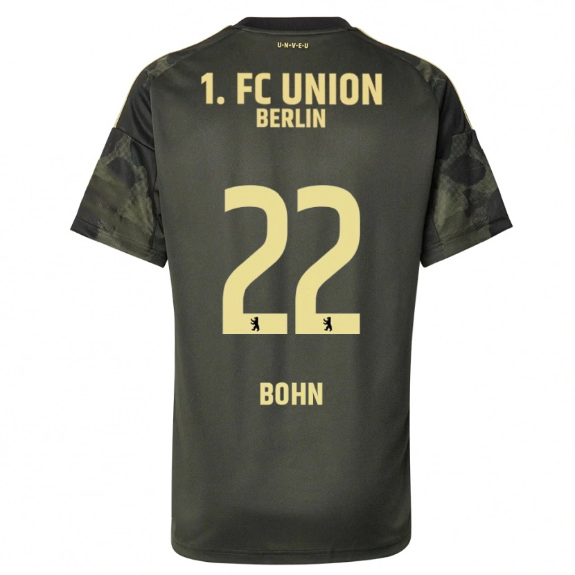 Danxen Børn Oskar Bohn #22 Mørkegrøn Sort Udebane Spillertrøjer 2025/26 Trøje T-Shirt