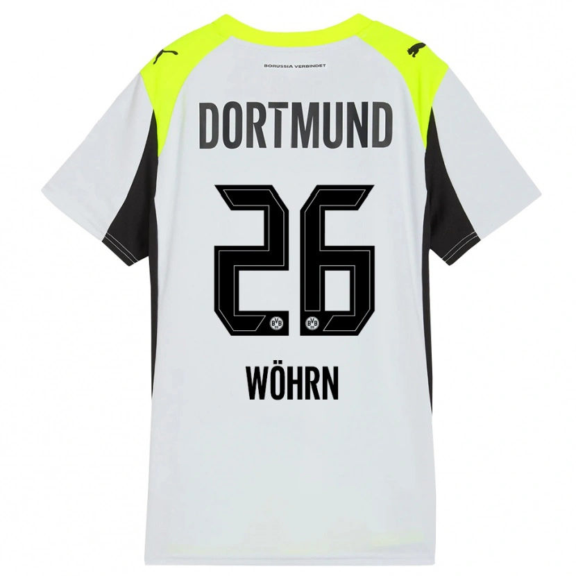 Danxen Børn Yasu Wöhrn #26 Fluorescerende Gul Udebane Spillertrøjer 2025/26 Trøje T-Shirt