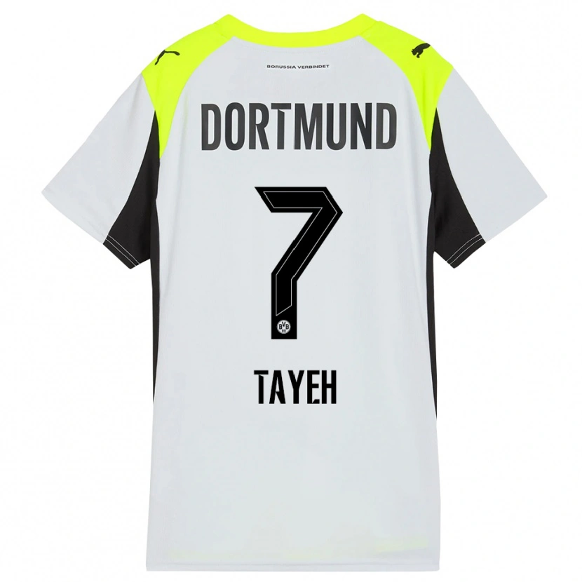 Danxen Børn Marah Tayeh #7 Fluorescerende Gul Udebane Spillertrøjer 2025/26 Trøje T-Shirt