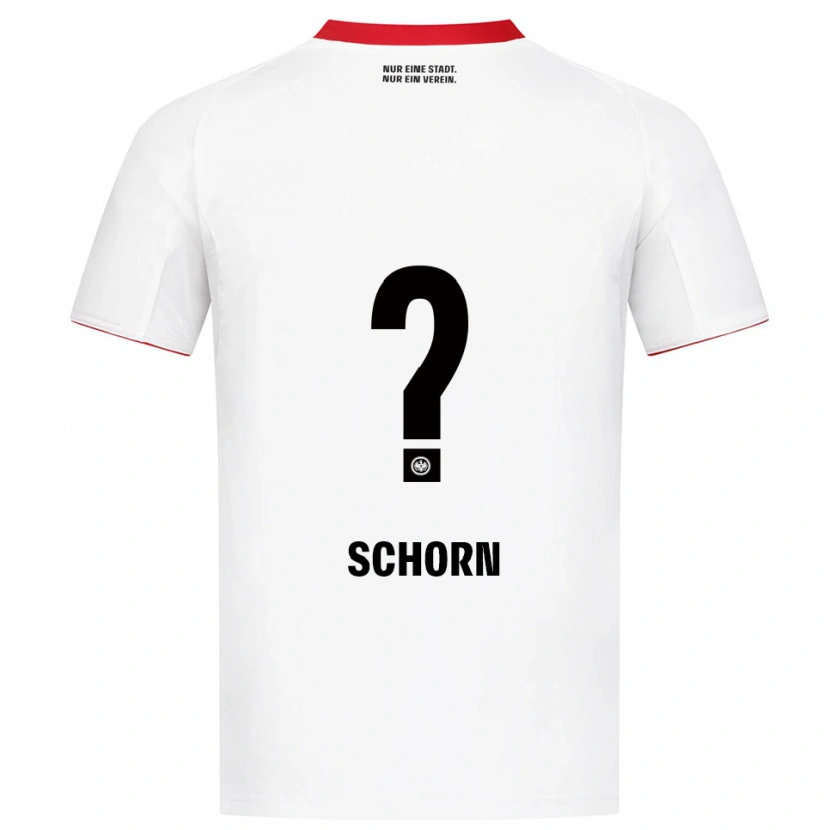 Danxen Børn Moritz Schorn #0 Hvid Rød Udebane Spillertrøjer 2025/26 Trøje T-Shirt