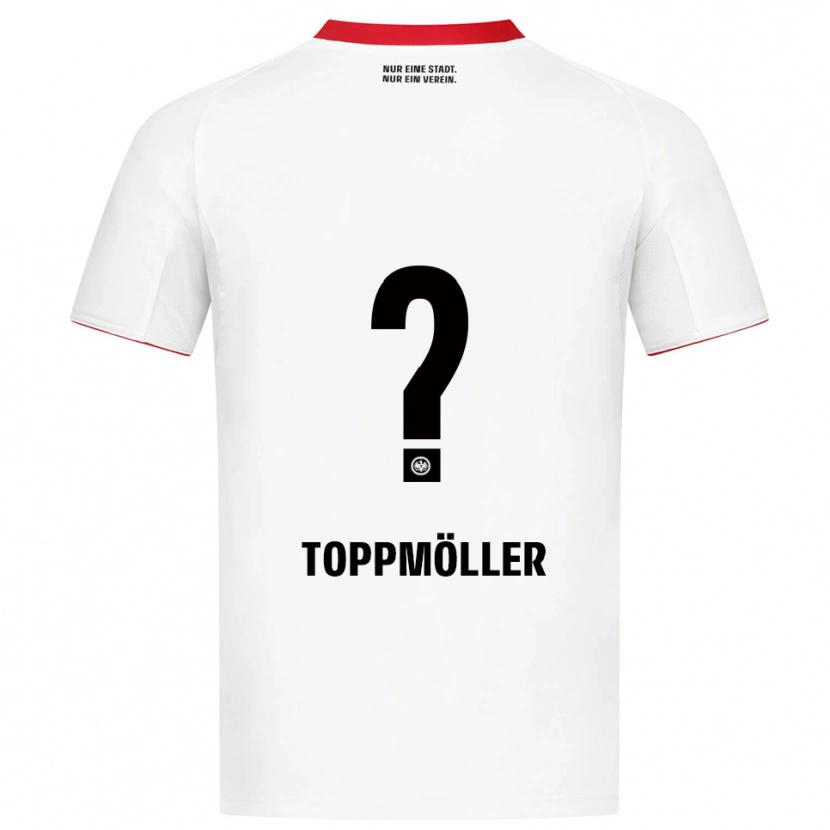 Danxen Børn Lionel Toppmöller #0 Hvid Rød Udebane Spillertrøjer 2025/26 Trøje T-Shirt
