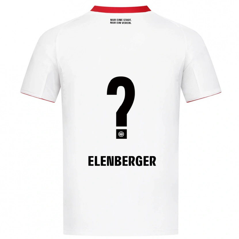 Danxen Børn Samuel Elenberger #0 Hvid Rød Udebane Spillertrøjer 2025/26 Trøje T-Shirt