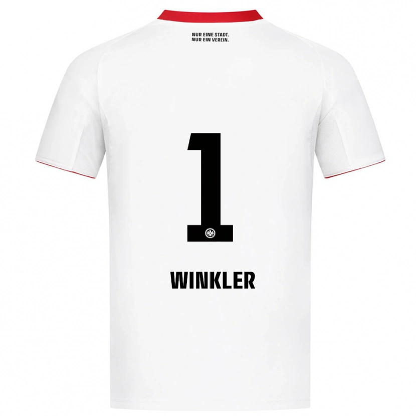 Danxen Børn Sophia Winkler #1 Hvid Rød Udebane Spillertrøjer 2025/26 Trøje T-Shirt