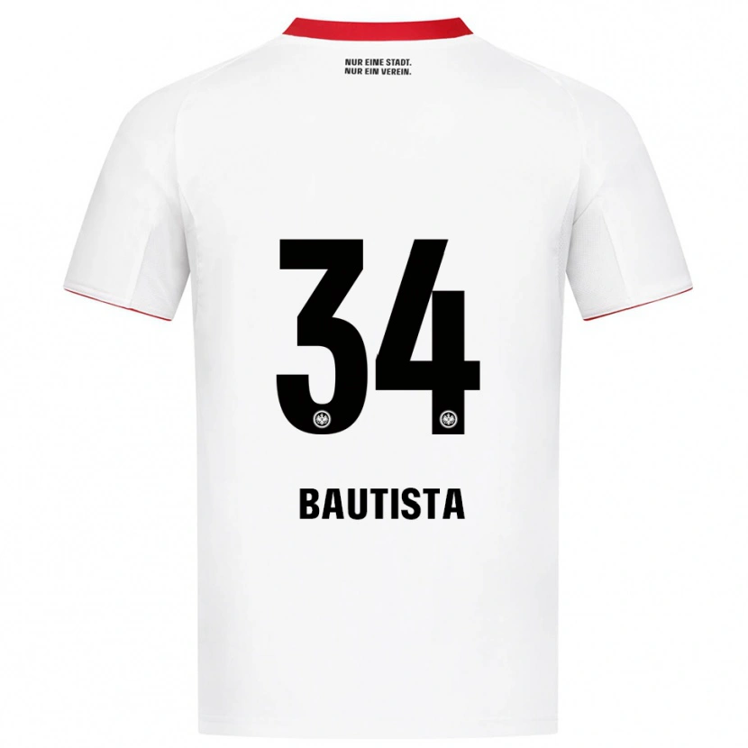 Danxen Børn Davis Bautista #34 Hvid Rød Udebane Spillertrøjer 2025/26 Trøje T-Shirt