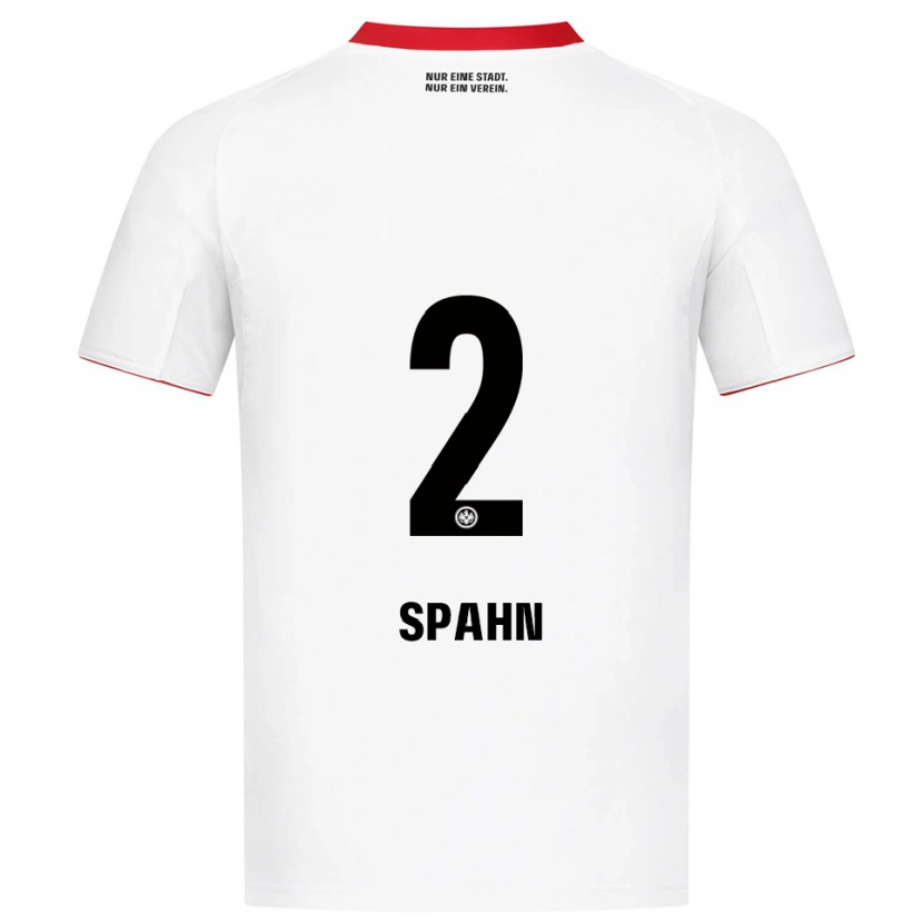 Danxen Børn Maurice Spahn #2 Hvid Rød Udebane Spillertrøjer 2025/26 Trøje T-Shirt