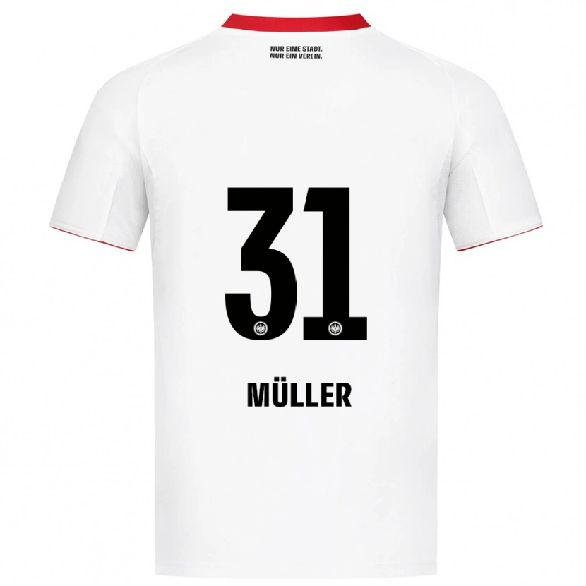 Danxen Børn Laurin Müller #31 Hvid Rød Udebane Spillertrøjer 2025/26 Trøje T-Shirt