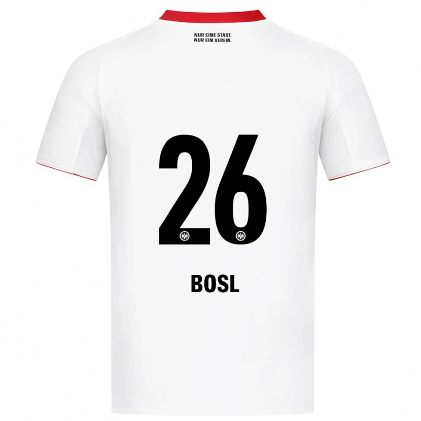 Danxen Børn Cara Bosl #26 Hvid Rød Udebane Spillertrøjer 2025/26 Trøje T-Shirt