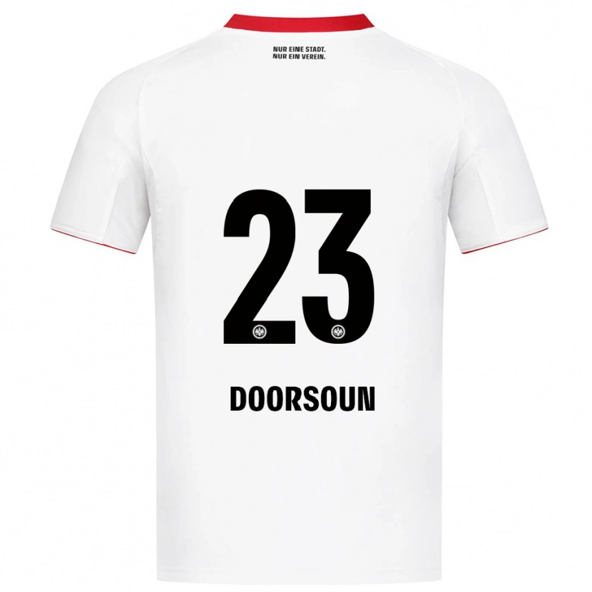 Danxen Børn Sara Doorsoun #23 Hvid Rød Udebane Spillertrøjer 2025/26 Trøje T-Shirt