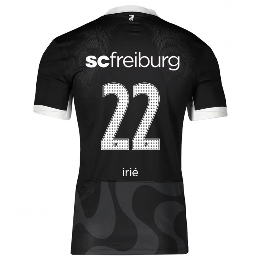 Danxen Børn Cyriaque Irié #22 Sort Hvid Udebane Spillertrøjer 2025/26 Trøje T-Shirt
