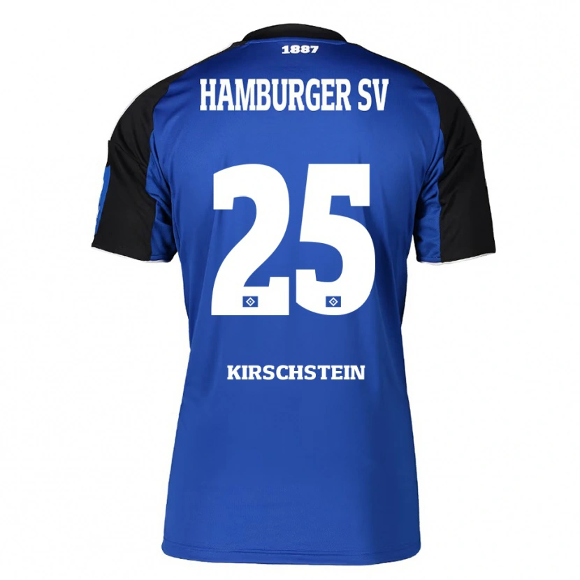 Danxen Børn Merle Kirschstein #25 Blå Sort Udebane Spillertrøjer 2025/26 Trøje T-Shirt