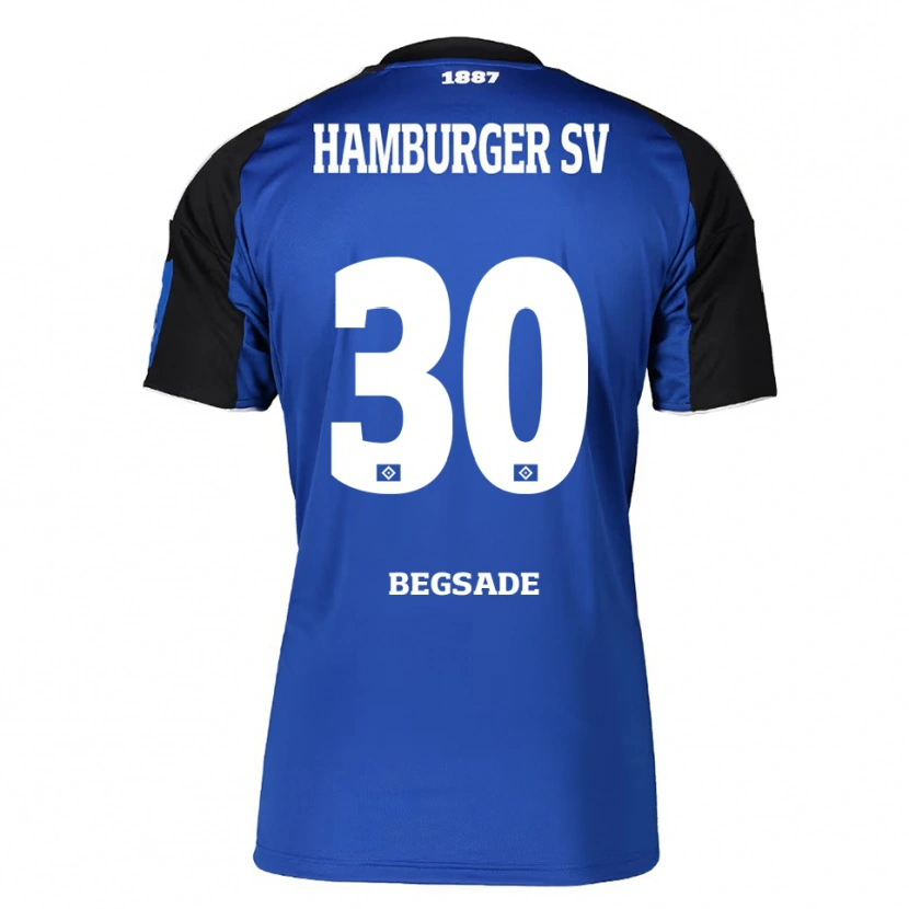 Danxen Børn Soheil Begsade #30 Blå Sort Udebane Spillertrøjer 2025/26 Trøje T-Shirt