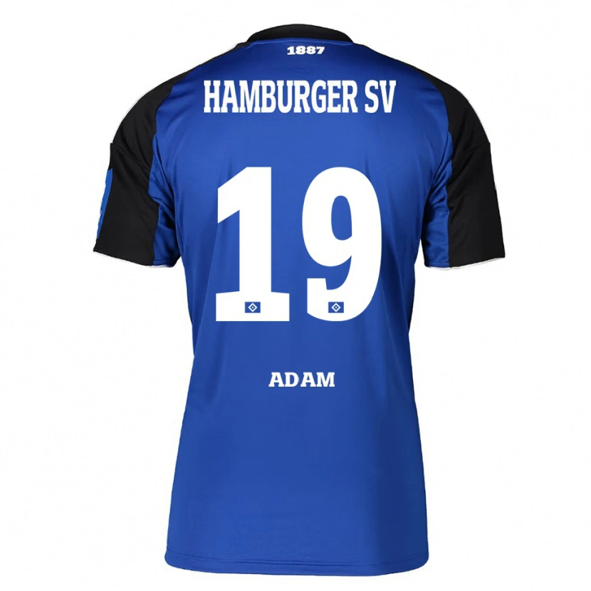 Danxen Børn Raif Adam #19 Blå Sort Udebane Spillertrøjer 2025/26 Trøje T-Shirt