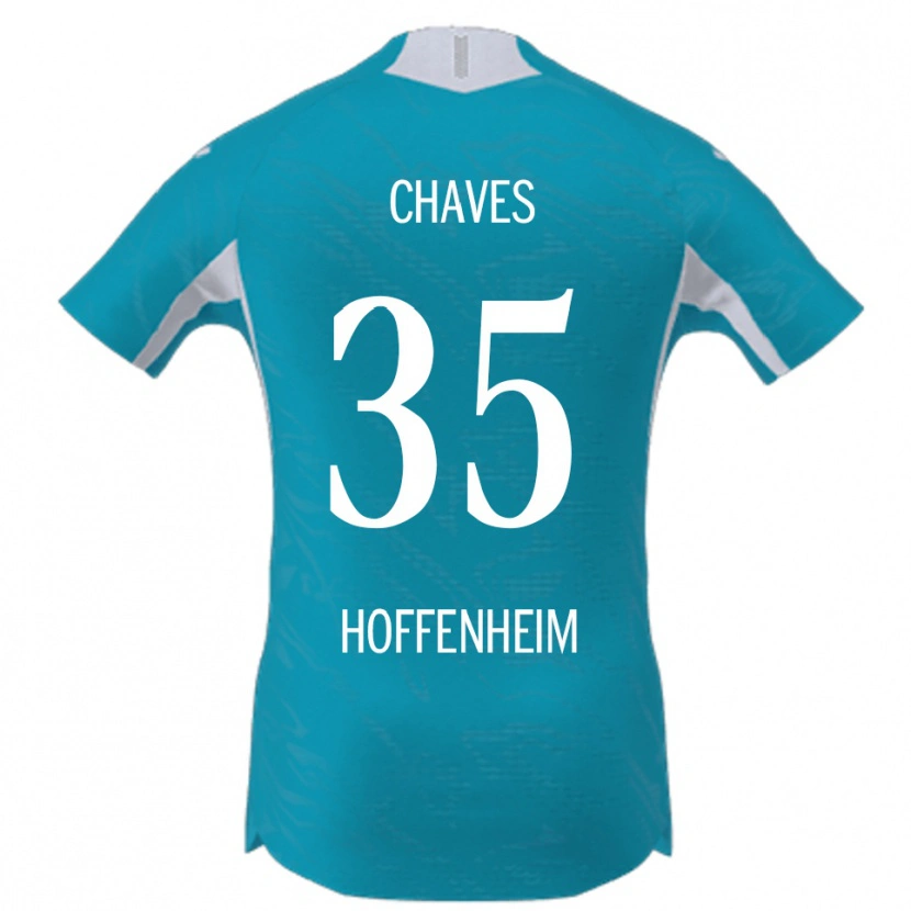Danxen Børn Arthur Chaves #35 Lyseblå Udebane Spillertrøjer 2025/26 Trøje T-Shirt