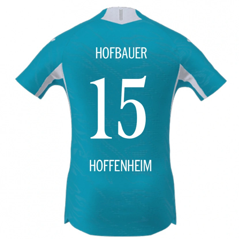 Danxen Børn Anton Hofbauer #15 Lyseblå Udebane Spillertrøjer 2025/26 Trøje T-Shirt