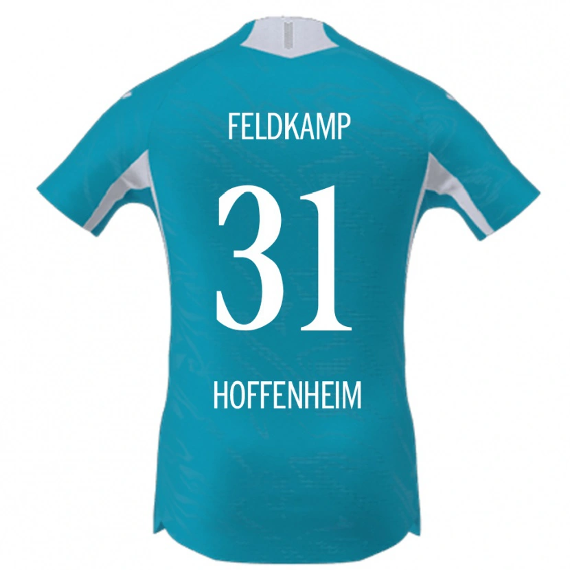 Danxen Børn Jana Feldkamp #31 Lyseblå Udebane Spillertrøjer 2025/26 Trøje T-Shirt