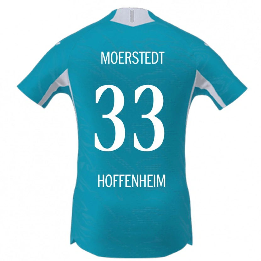 Danxen Børn Max Moerstedt #33 Lyseblå Udebane Spillertrøjer 2025/26 Trøje T-Shirt