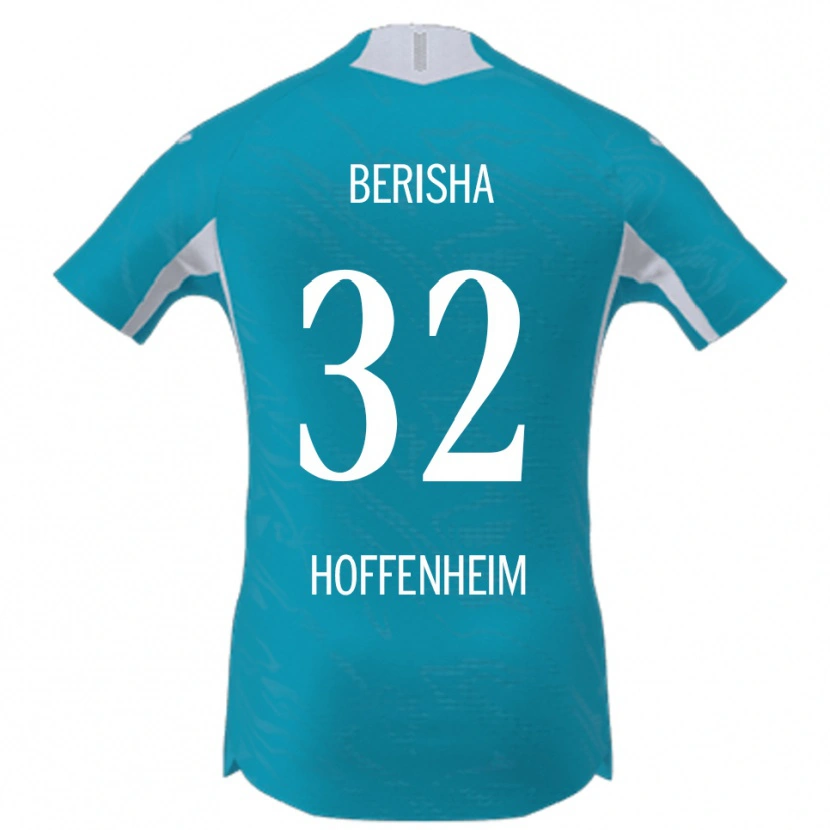 Danxen Børn Mergim Berisha #32 Lyseblå Udebane Spillertrøjer 2025/26 Trøje T-Shirt