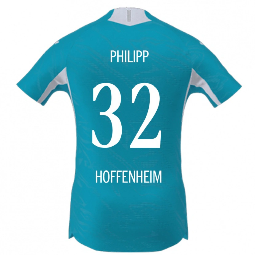 Danxen Børn Tim Philipp #32 Lyseblå Udebane Spillertrøjer 2025/26 Trøje T-Shirt
