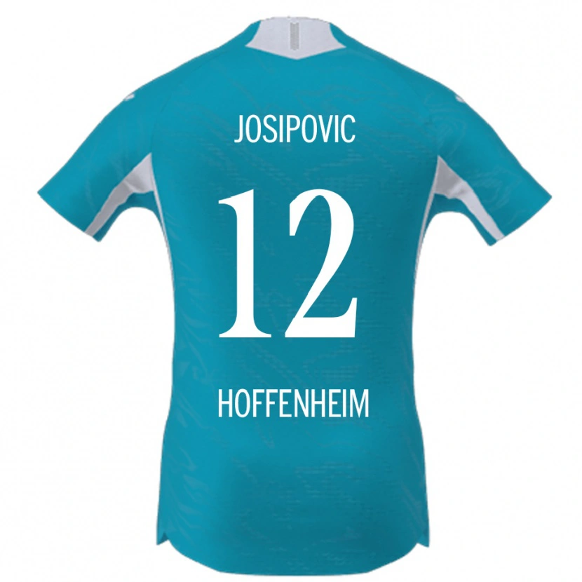 Danxen Børn Mihael Josipovic #12 Lyseblå Udebane Spillertrøjer 2025/26 Trøje T-Shirt