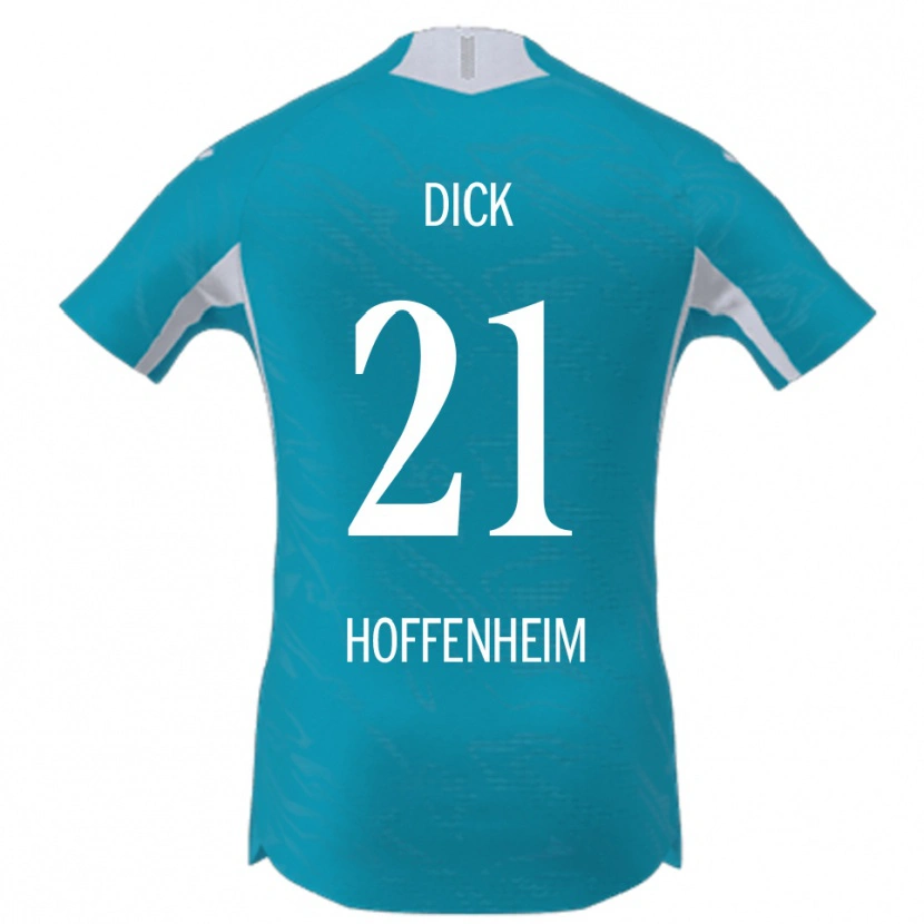 Danxen Børn Laura Dick #21 Lyseblå Udebane Spillertrøjer 2025/26 Trøje T-Shirt