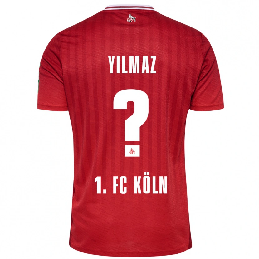 Danxen Børn Abdul-Malik Yilmaz #0 Rød Hvid Udebane Spillertrøjer 2025/26 Trøje T-Shirt