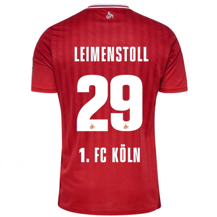 Danxen Børn Vanessa Leimen­stoll #29 Rød Hvid Udebane Spillertrøjer 2025/26 Trøje T-Shirt