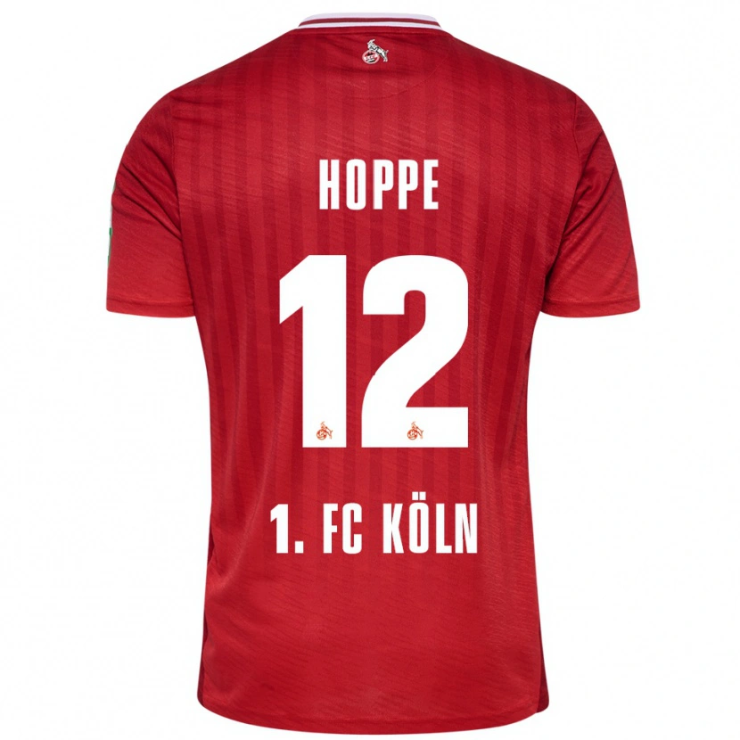 Danxen Børn Paula Hoppe #12 Rød Hvid Udebane Spillertrøjer 2025/26 Trøje T-Shirt