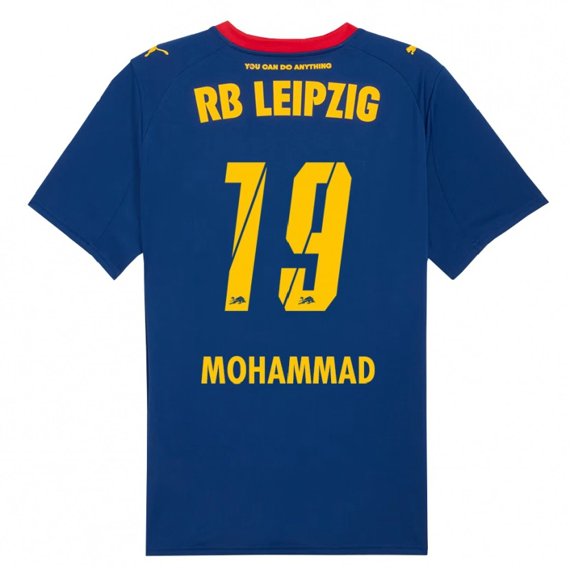 Danxen Børn Sammy Mohammad #19 Navy Rød Udebane Spillertrøjer 2025/26 Trøje T-Shirt