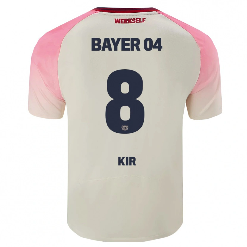 Danxen Børn Burak Kir #8 Pink Off White Udebane Spillertrøjer 2025/26 Trøje T-Shirt