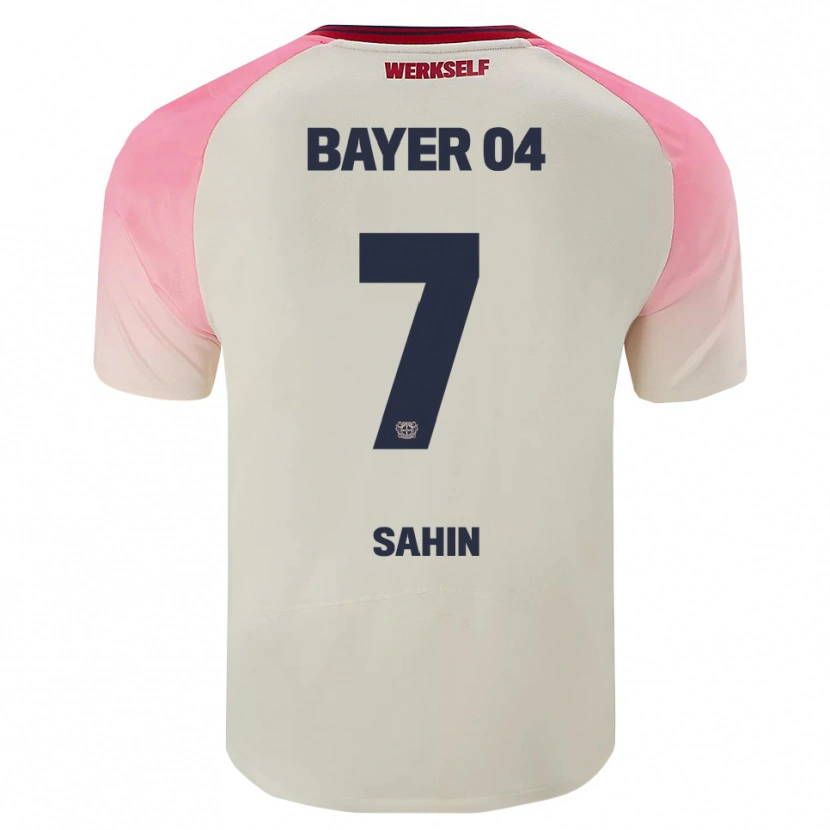 Danxen Børn Batuhan Sahin #7 Pink Off White Udebane Spillertrøjer 2025/26 Trøje T-Shirt