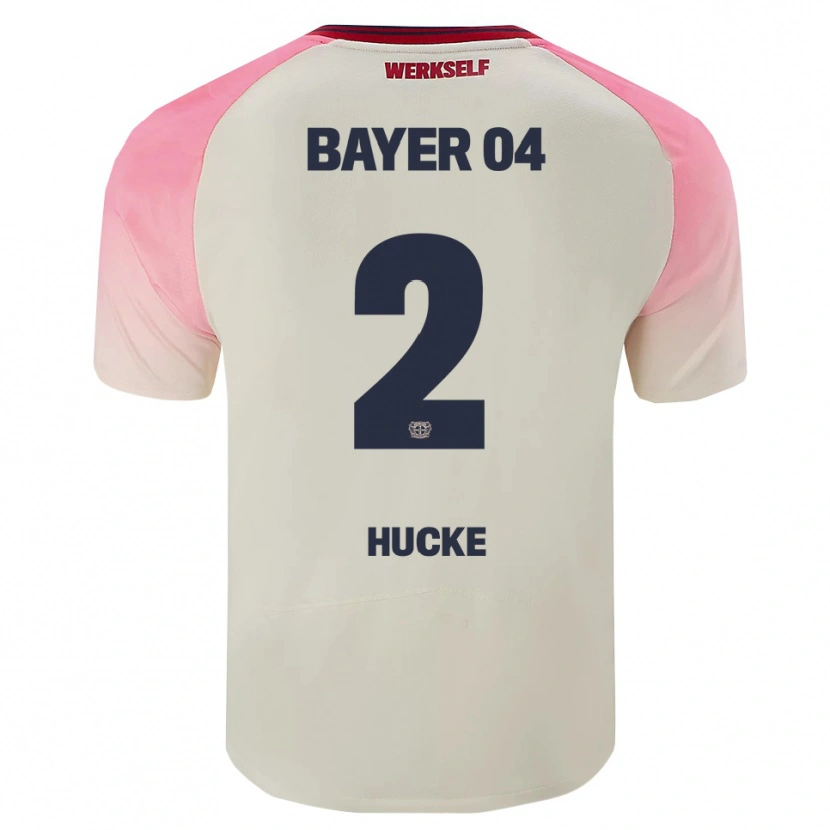 Danxen Børn Luan Hucke #2 Pink Off White Udebane Spillertrøjer 2025/26 Trøje T-Shirt