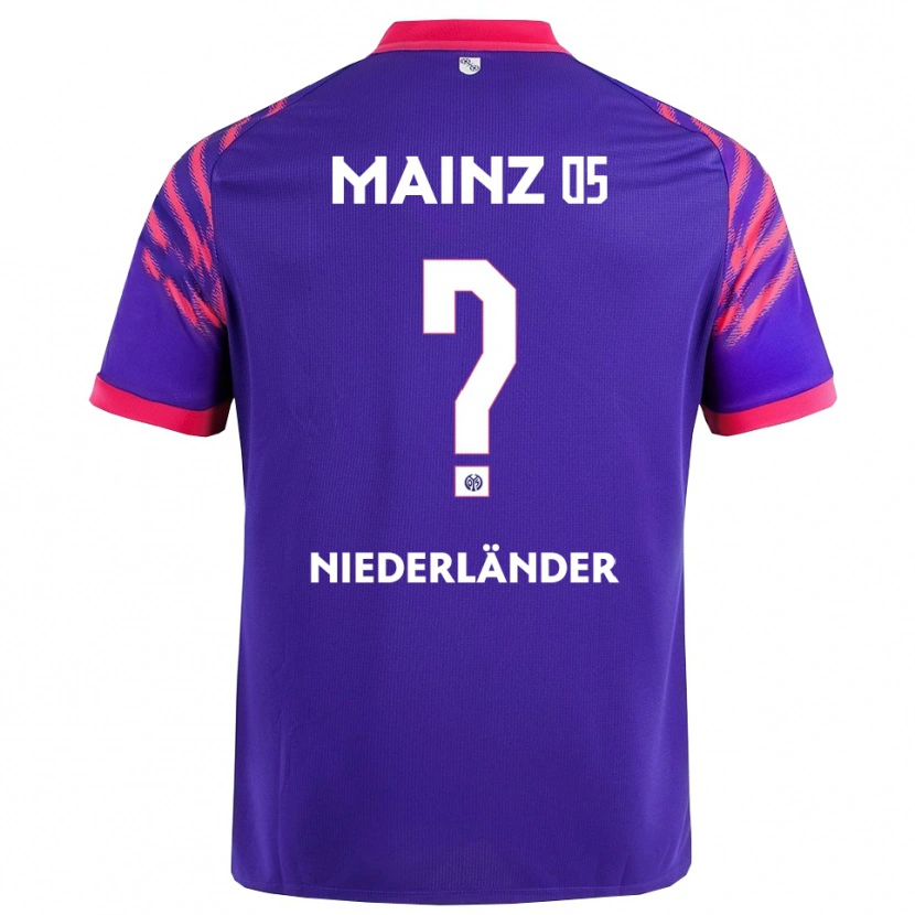 Danxen Børn Lennart Niederländer #0 Navy Pink Udebane Spillertrøjer 2025/26 Trøje T-Shirt