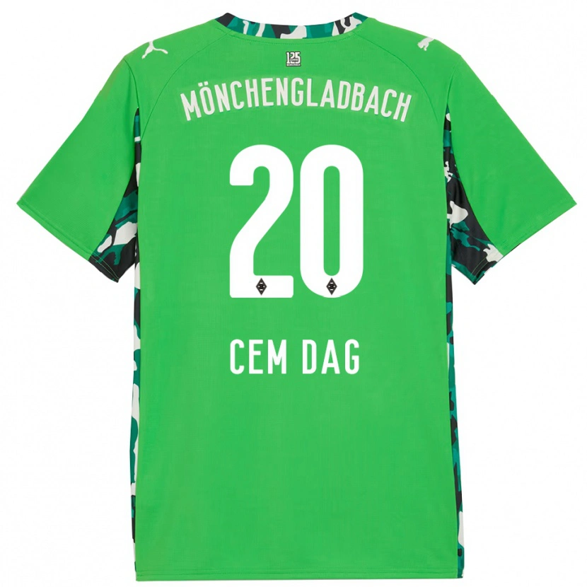 Danxen Børn Cem Dag #20 Grøn Sort Udebane Spillertrøjer 2025/26 Trøje T-Shirt