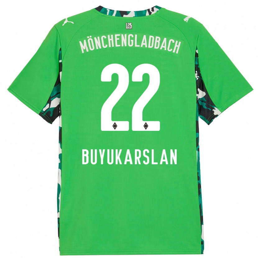 Danxen Børn Oguzcan Büyükarslan #22 Grøn Sort Udebane Spillertrøjer 2025/26 Trøje T-Shirt