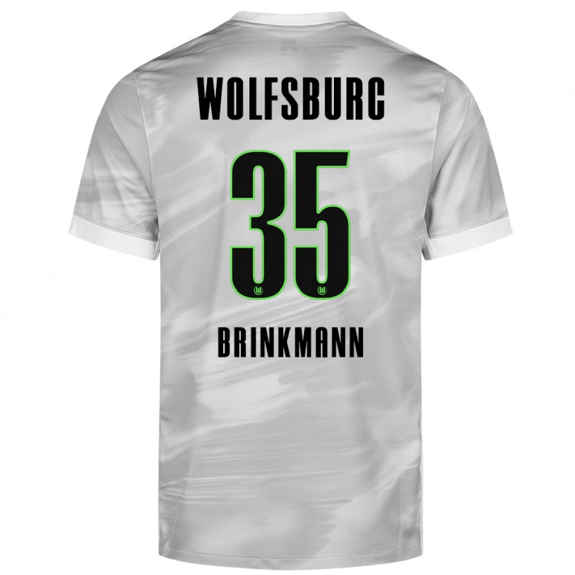 Danxen Børn Karla Brinkmann #35 Grå Hvid Udebane Spillertrøjer 2025/26 Trøje T-Shirt