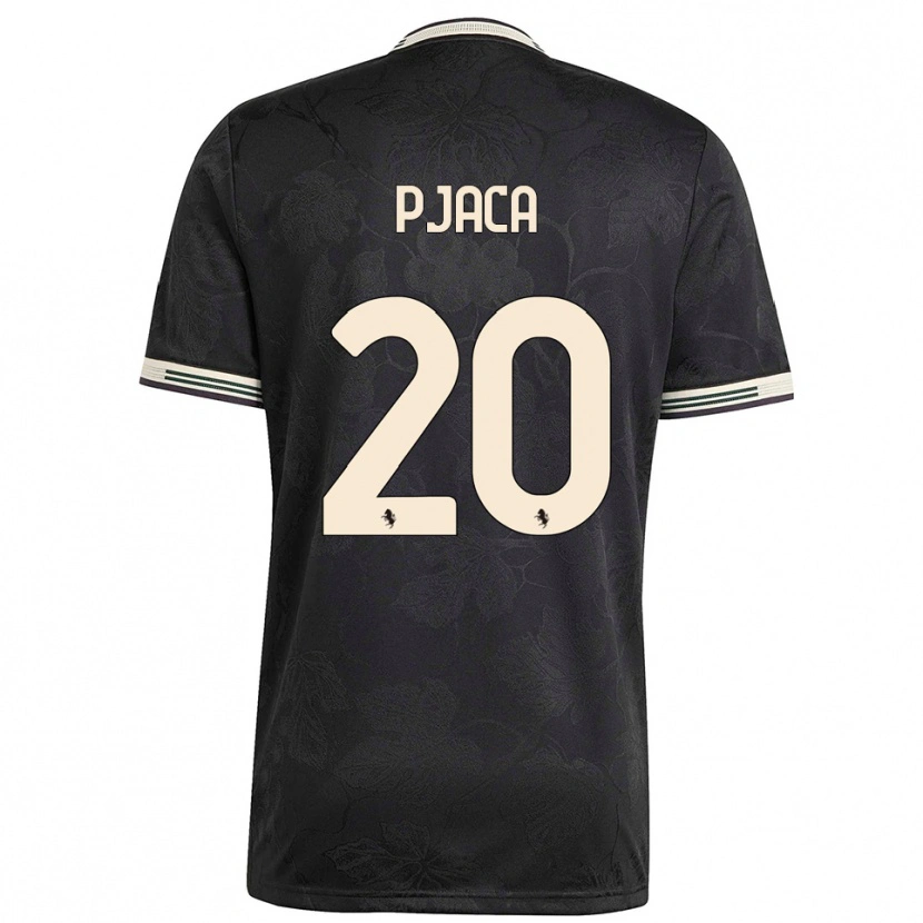 Danxen Børn Marko Pjaca #20 Sort Hvid Grøn Tredje Sæt Spillertrøjer 2025/26 Trøje T-Shirt