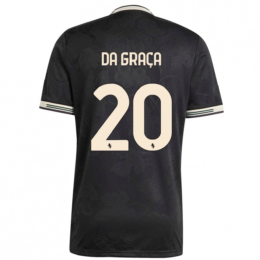 Danxen Børn Cosimo Da Graça #20 Sort Hvid Grøn Tredje Sæt Spillertrøjer 2025/26 Trøje T-Shirt